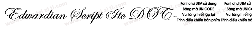 Edwardian Script Itc DOT字体转换